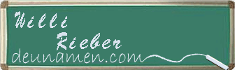 Willi Rieber Visitenkarte